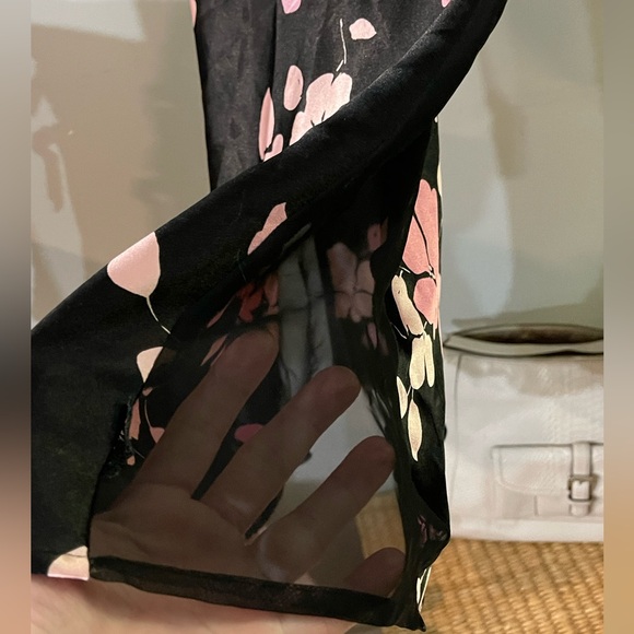 Y2K Silk & Satin Slip Nightie with sheer sides & adjustable spaghetti st… - Picture 3 of 4